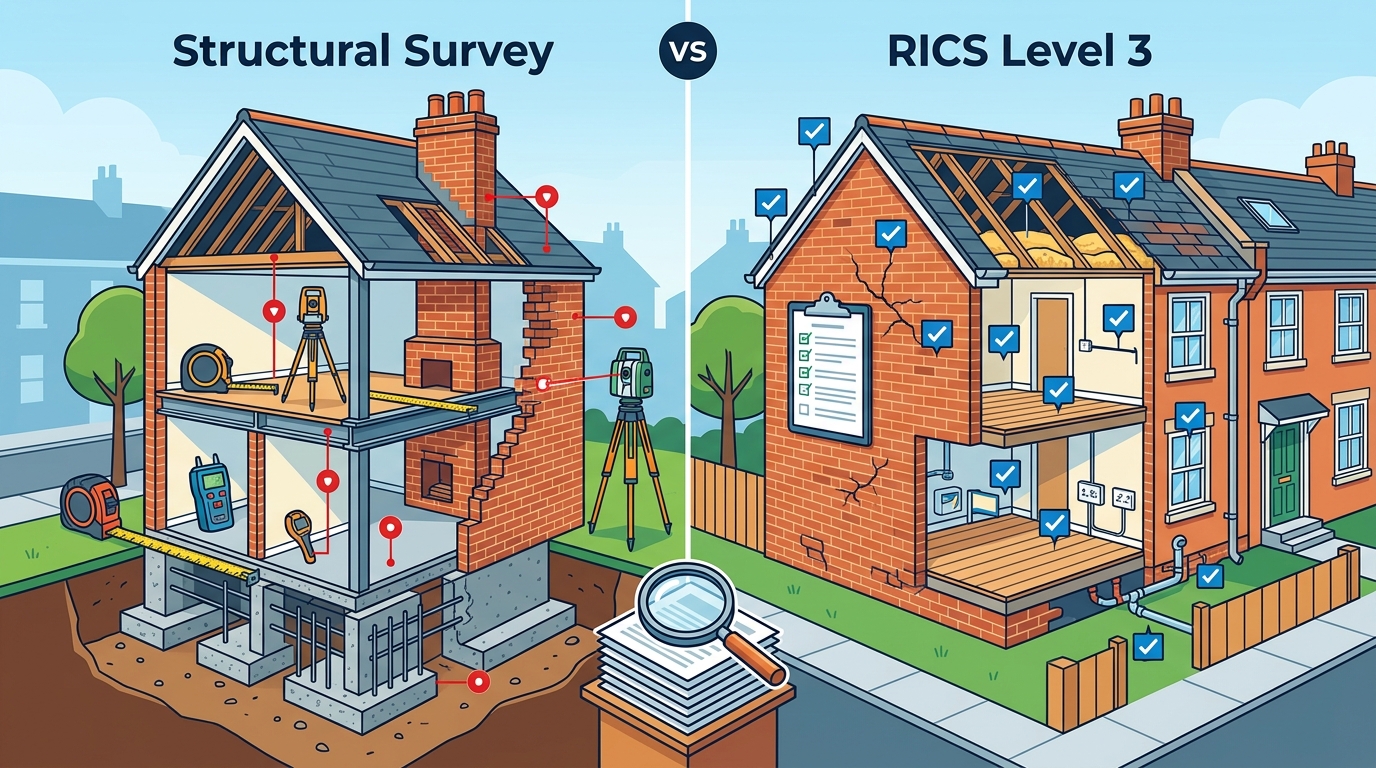 Structural Survey vs RICS Level 3: A Complete Guide