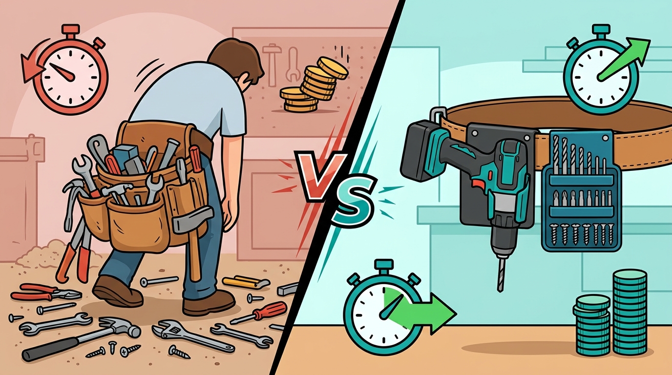 Drill Caddy vs Bit Caddy: Which Wearable Tool Organizer Is Right