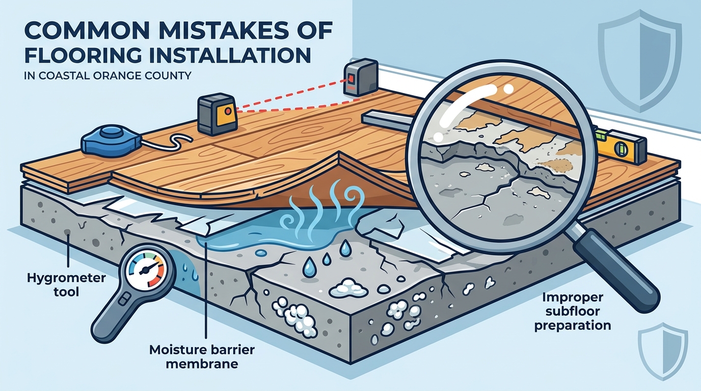 Common Flooring Installation Mistakes Orange County Contractors