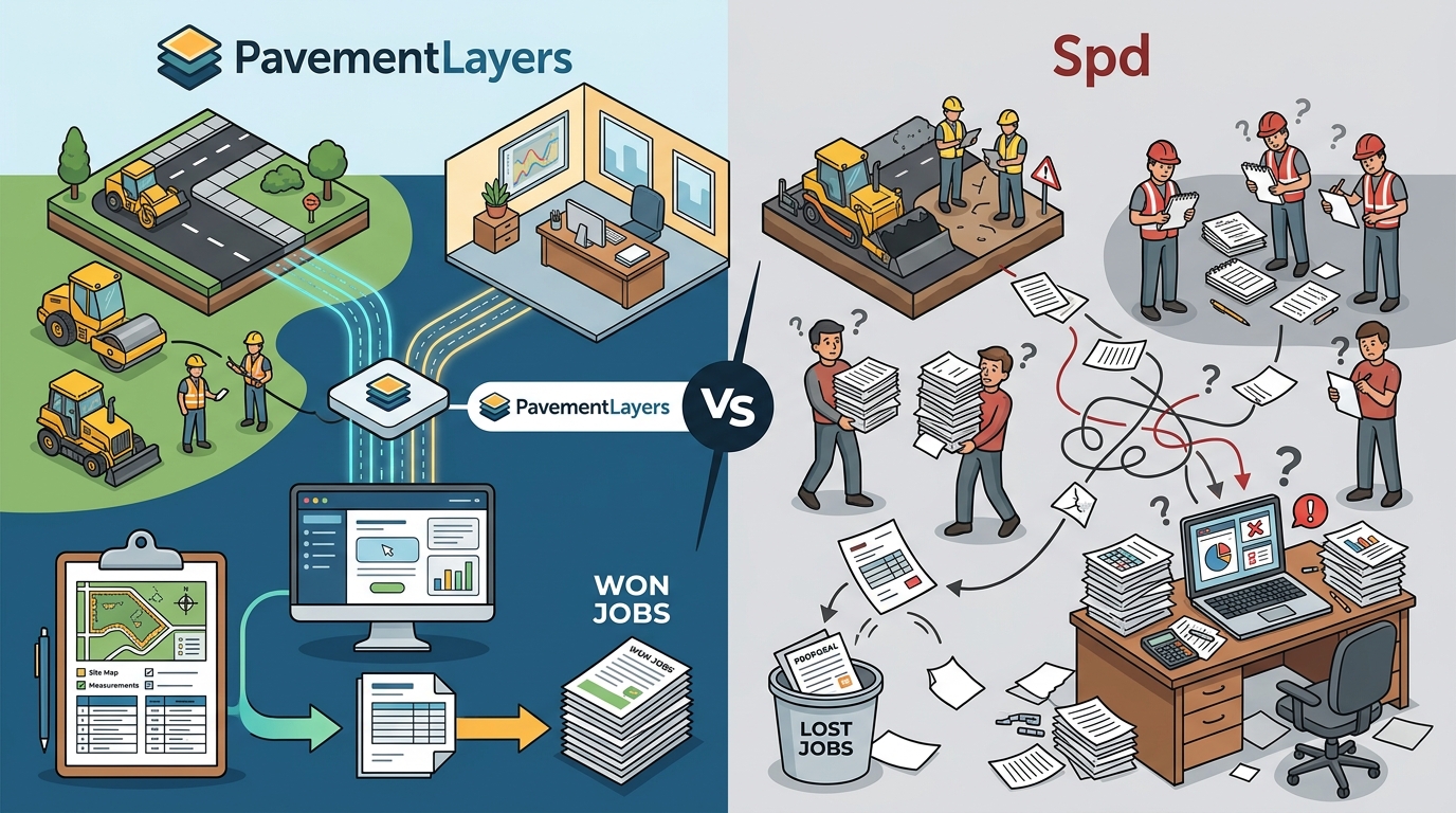 Pavement Management Software Comparison: Pavement Layers vs. Spd