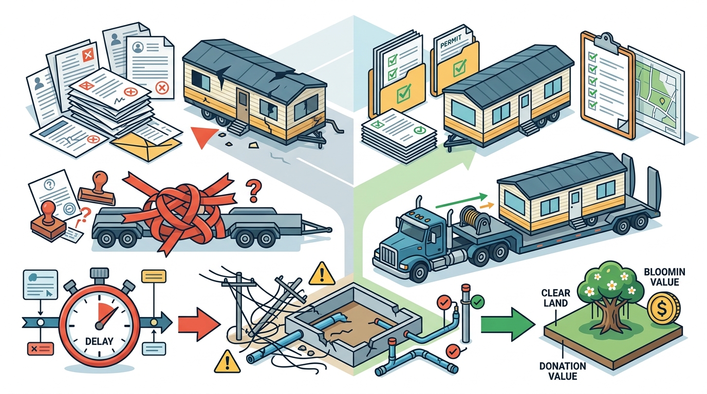 Common Mistakes When Removing a Mobile Home and How to Avoid
