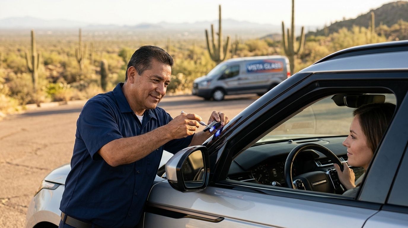 Immediate Results From Professional Windshield Chip Repair in T