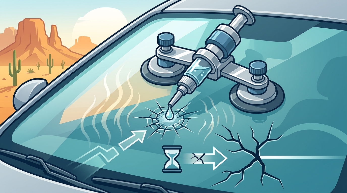 Immediate Results From Professional Windshield Chip Repair in T