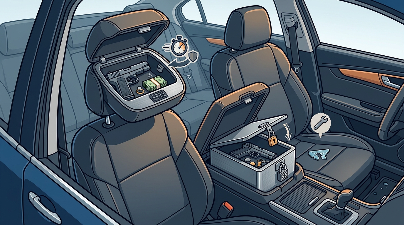 Headrest Safe vs. Console Lockers: Best In-Vehicle Security
