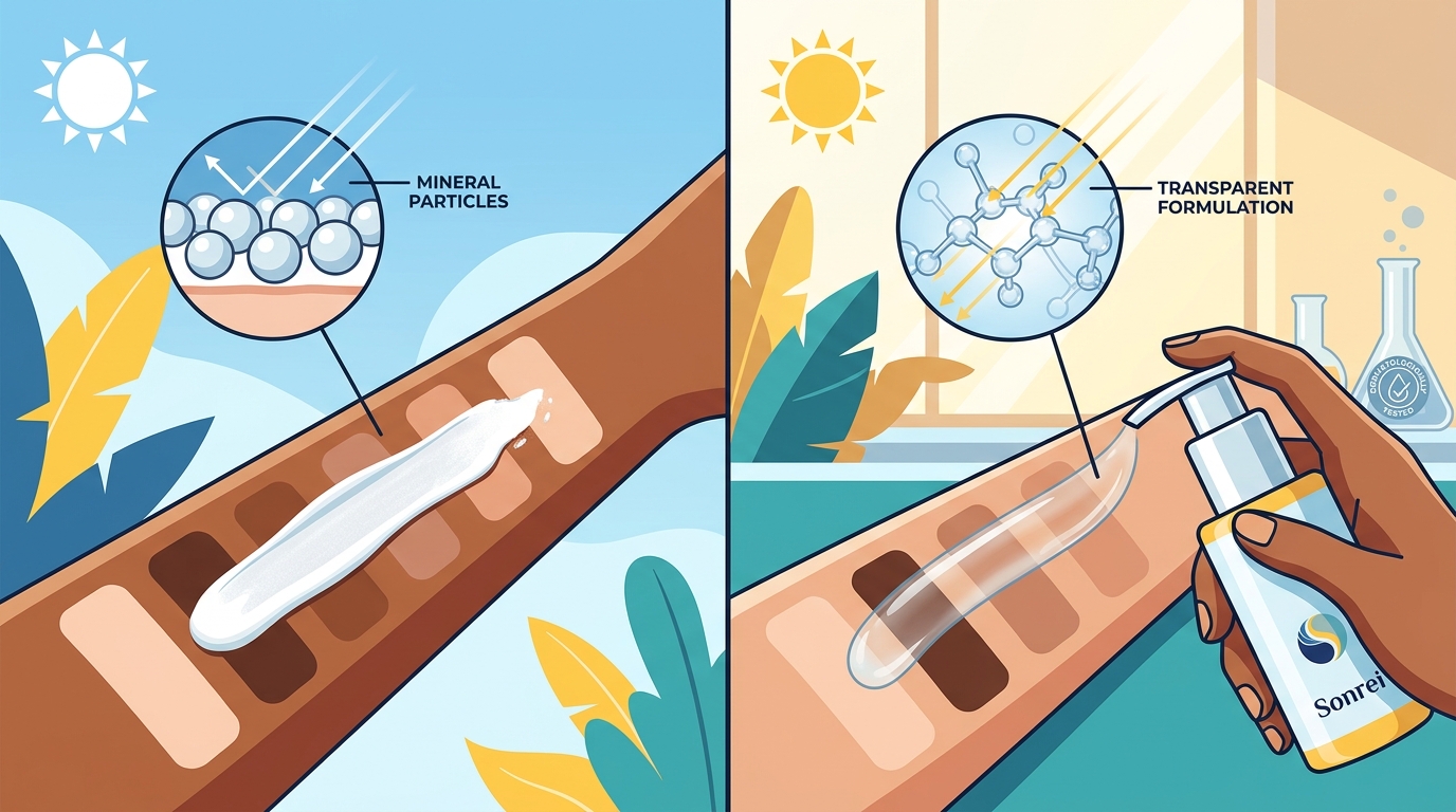Why Sonrei’s Transparent Sunscreen Gel Leaves No White Cast