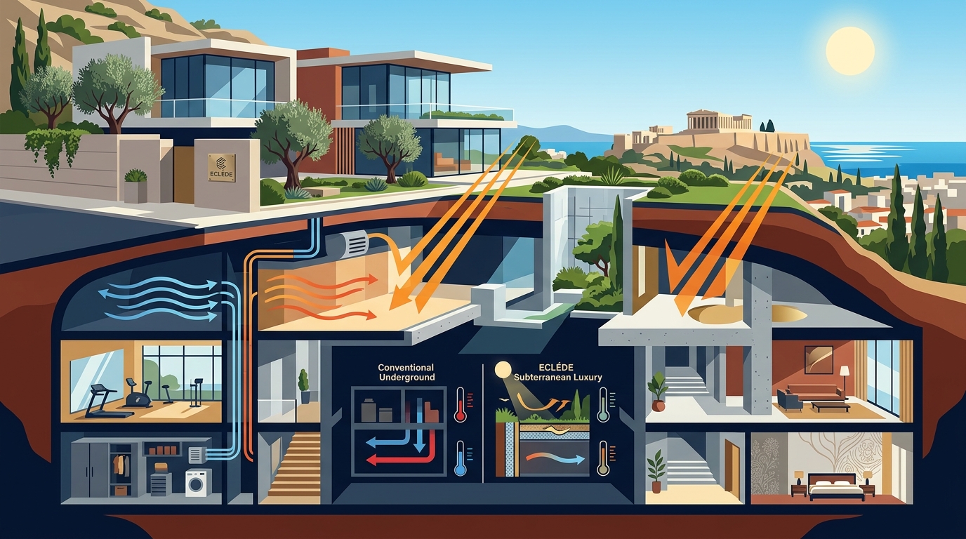 Comparing Subterranean: Luxury Underground Living in Athens