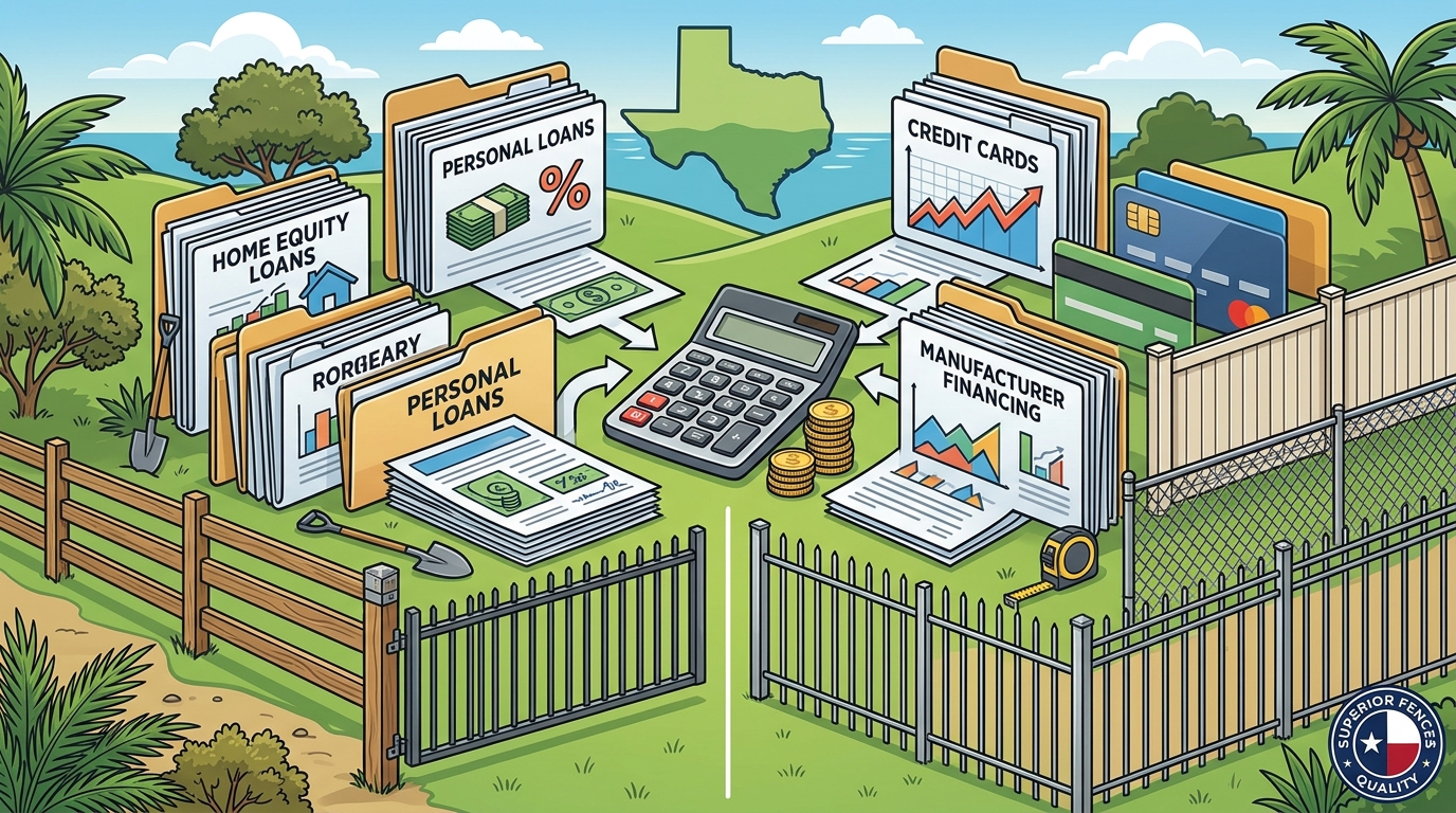 Comparing Financing Options Among Southeast Texas Fence Install