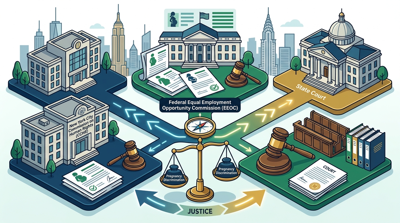 CCHR vs EEOC vs State Court: NYC Pregnancy Discrimination Claims