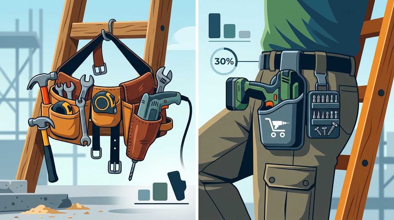 Comparing Wearable Drill Holster Features for Ladder Work