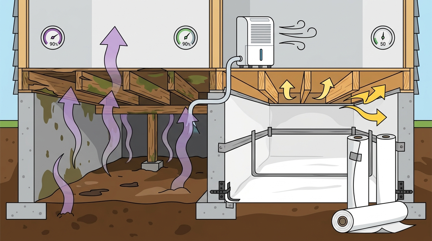 Vapor Barrier Performance: Guide to Crawl Space Encapsulation