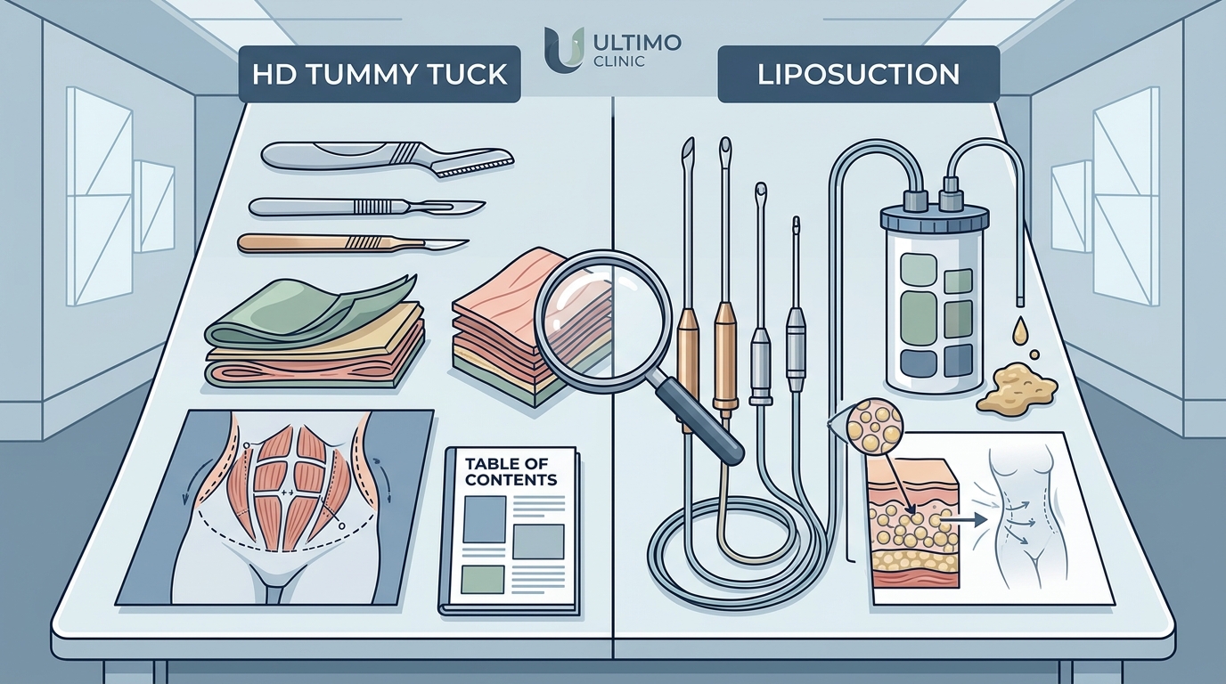 HD Tummy Tuck vs. Liposuction: Which Body Contouring Path Is for