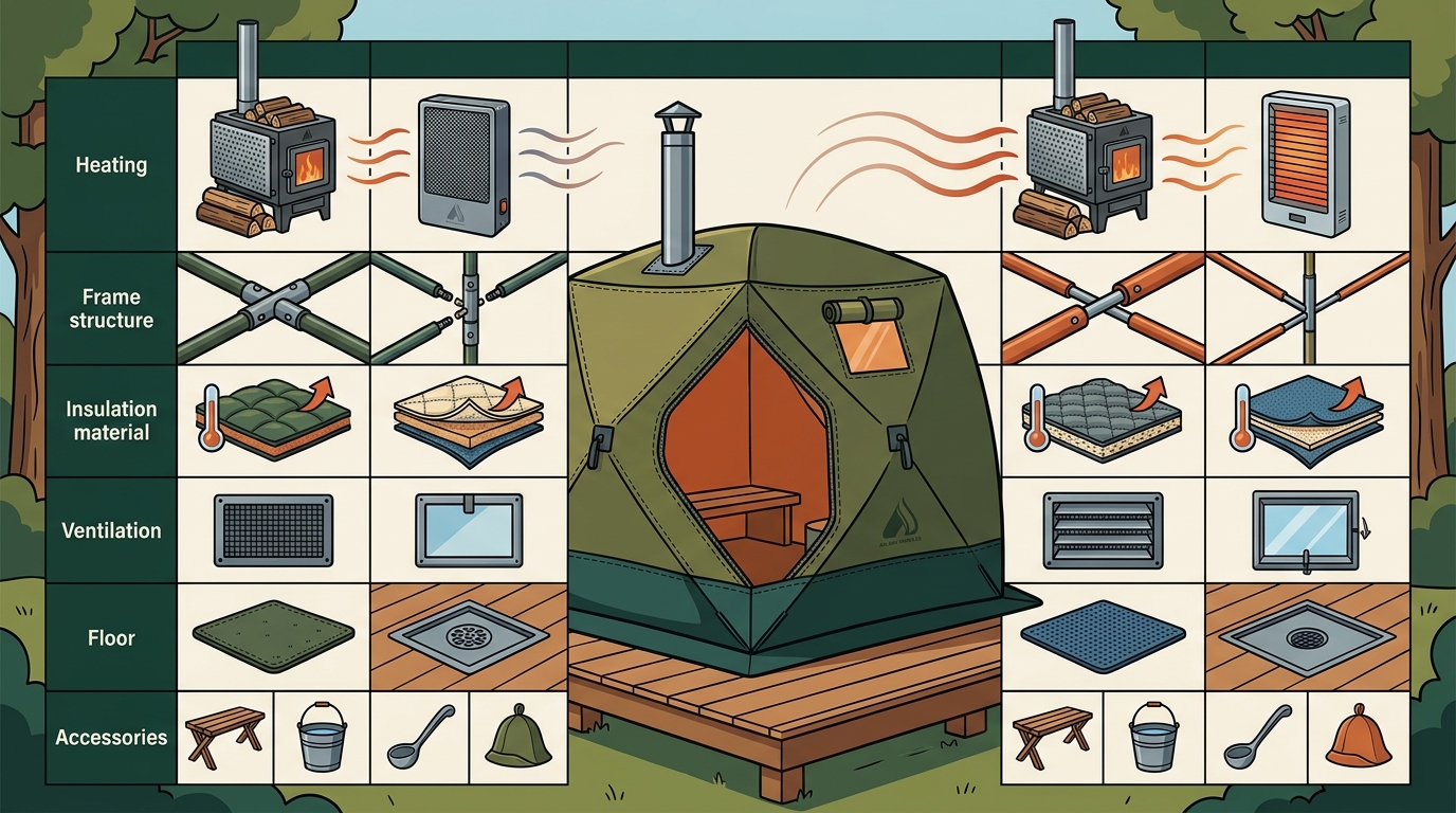 Essential Features to Compare When Choosing a Tent Sauna for