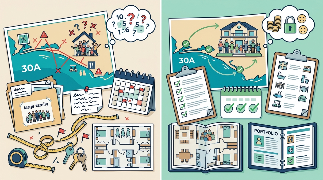 Booking Mistakes Large Families Make with South Walton Vacation