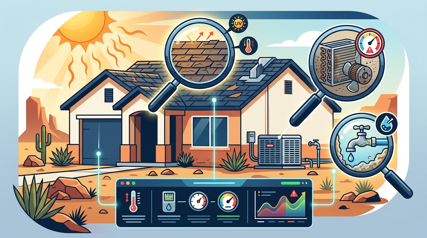 Common Roof, HVAC, and Water Inspection Mistakes in Southern NV