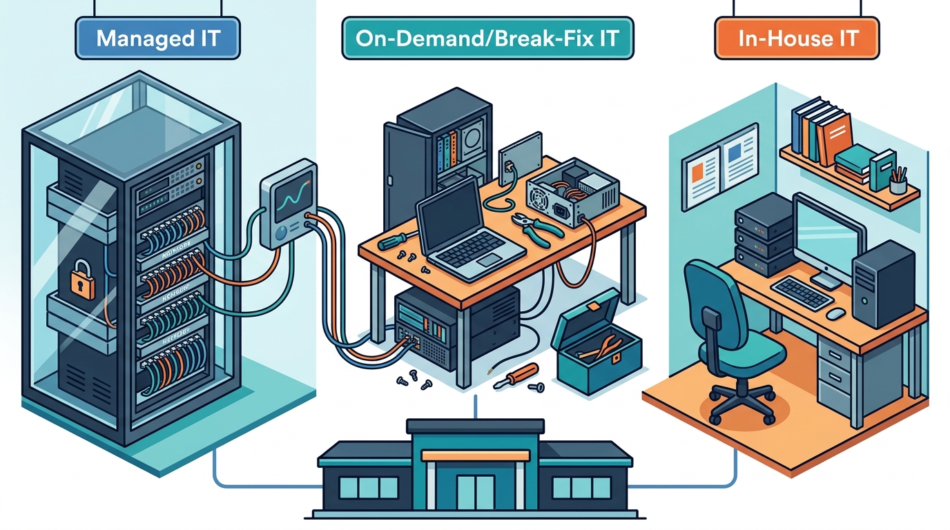 Managed vs. On-Demand vs. In-House IT: Which Model Fits Your Biz