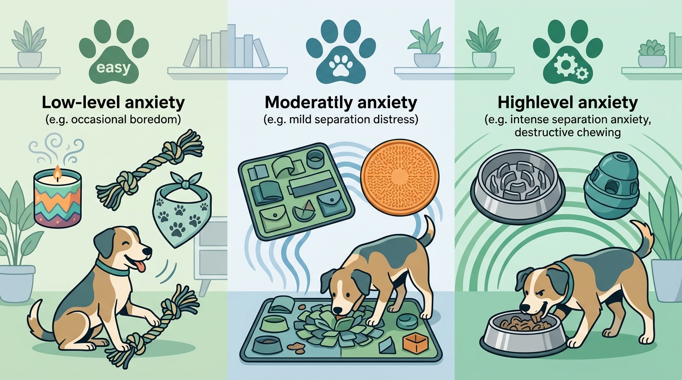 Choosing the Right Enrichment Toy for Your Dog's Anxiety Level