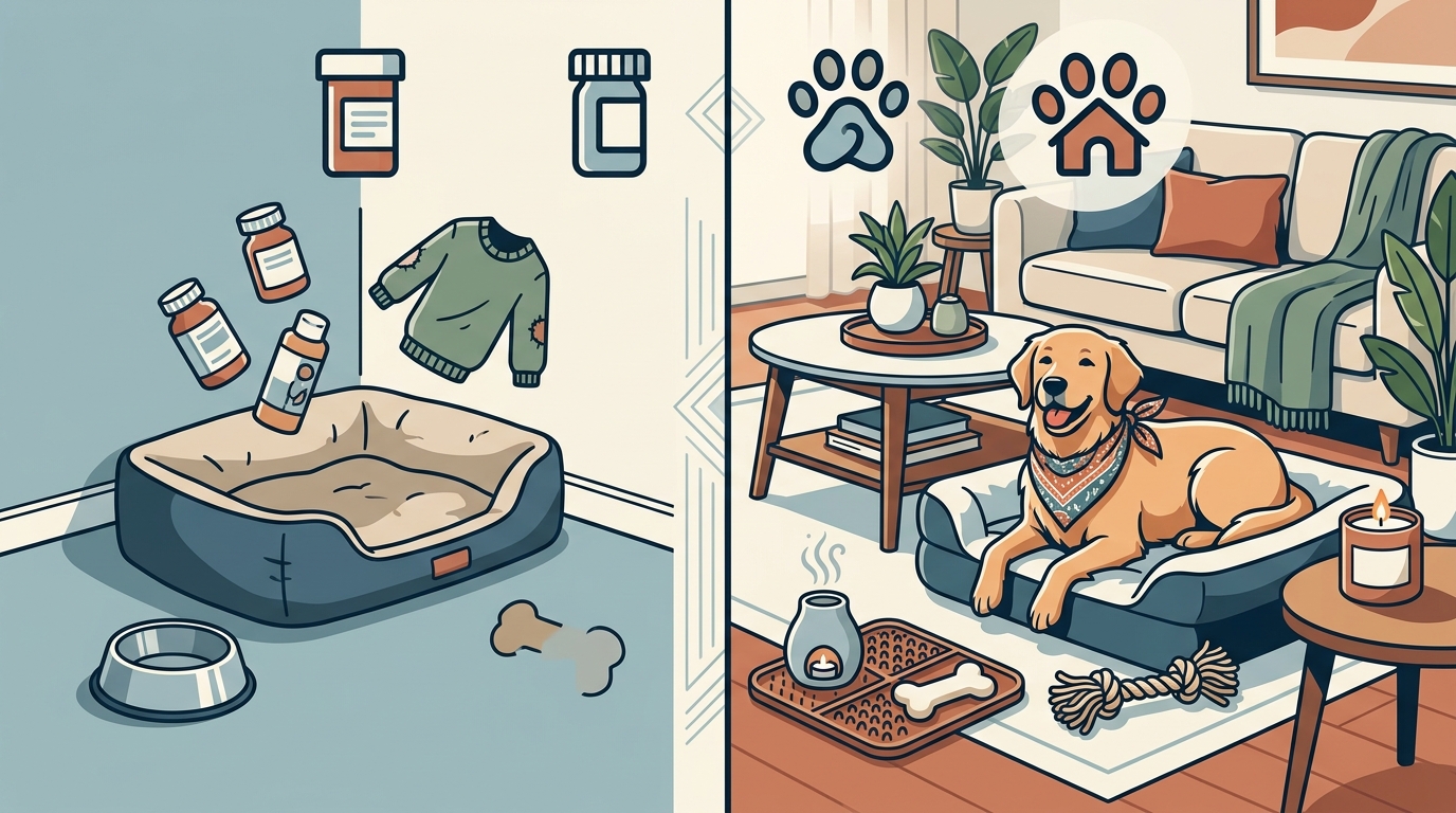 CalmPaws & Home vs. Traditional Dog Calming Products