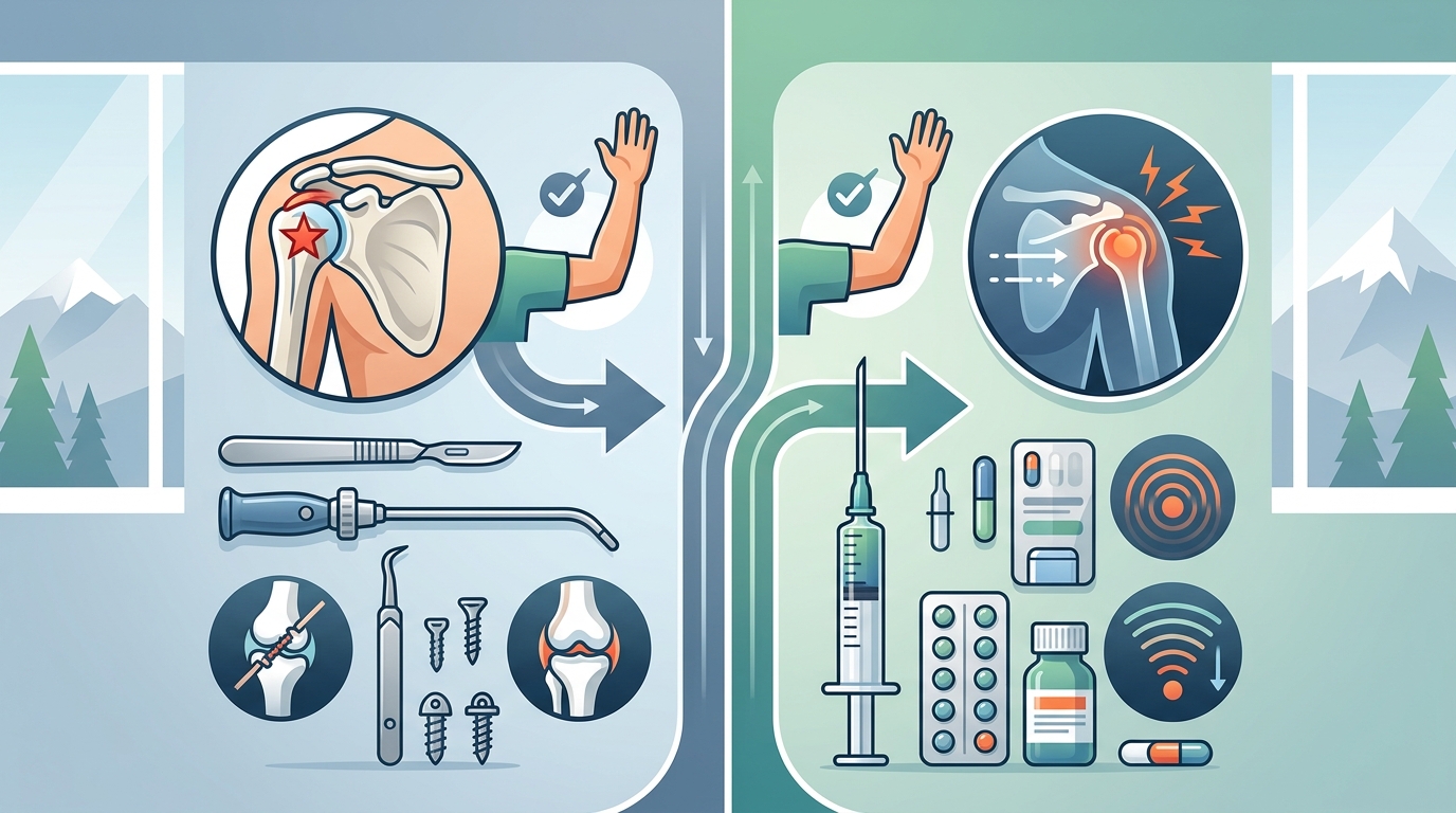 Orthopedic Surgeon vs Pain Management for Shoulder Pain in Anch