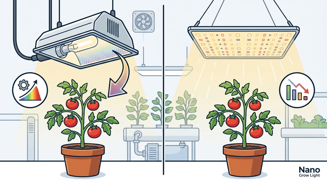 Nano Grow Light vs LED: CMH vs LED for Indoor Plants