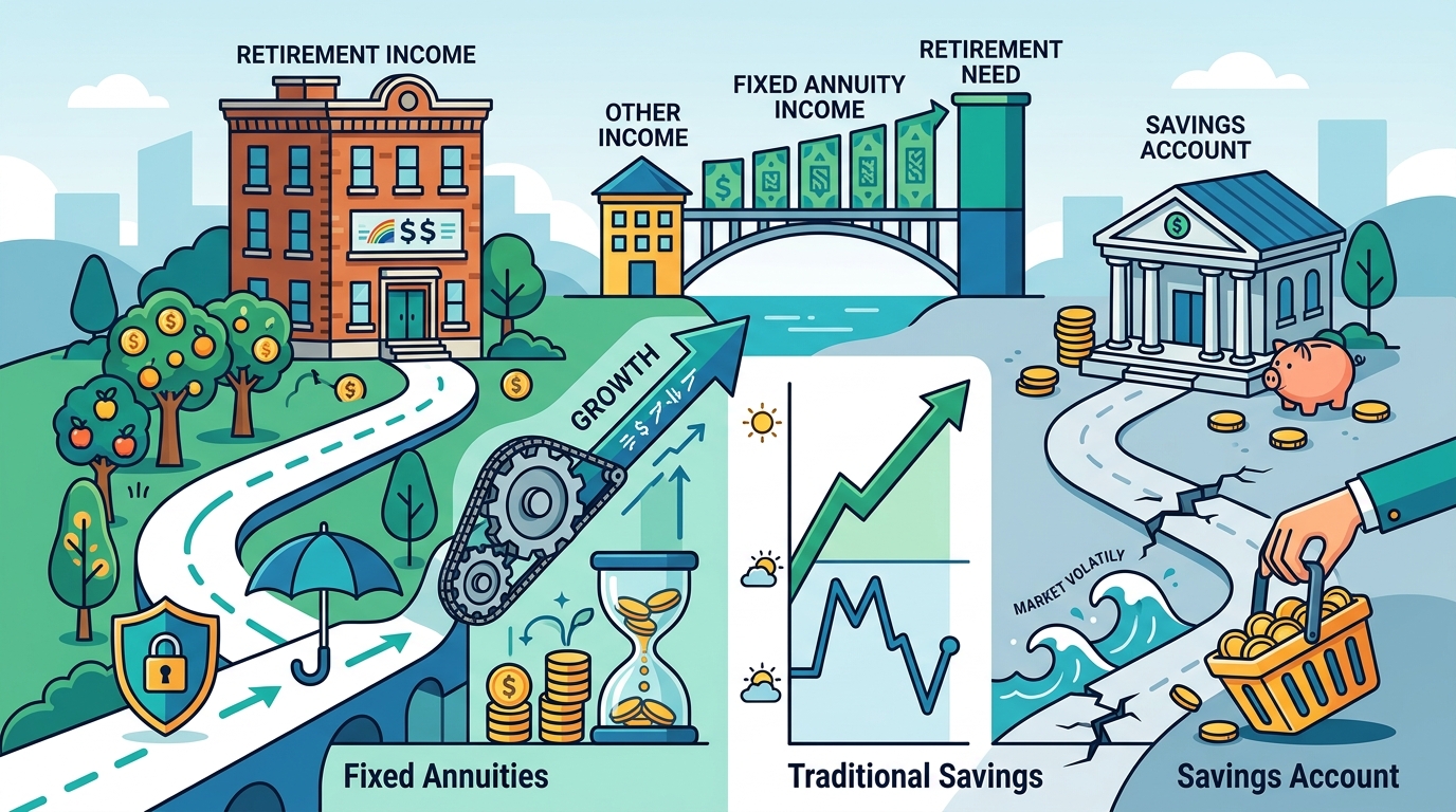 Fixed Annuities vs. Traditional Savings: A Secure Future Guide