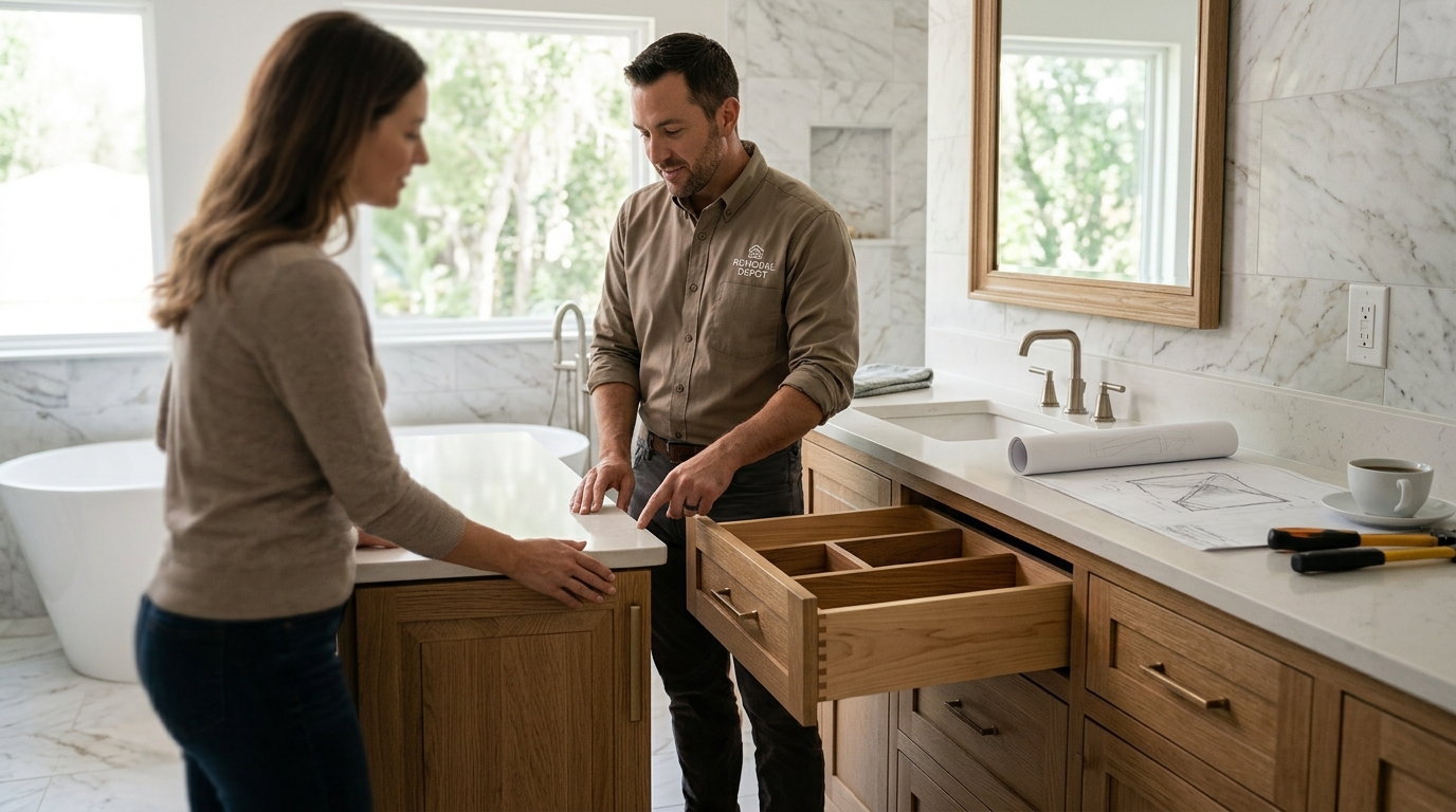 Bathroom Vanity Remodeling Tampa Bay: Custom Cabinet Guide