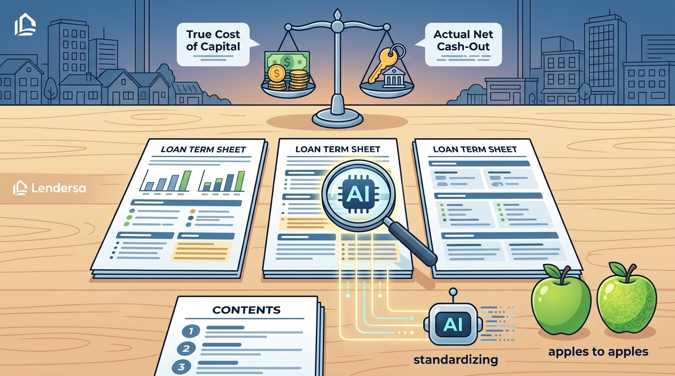 Comparing Hard Money Loan Term Sheets Side by Side