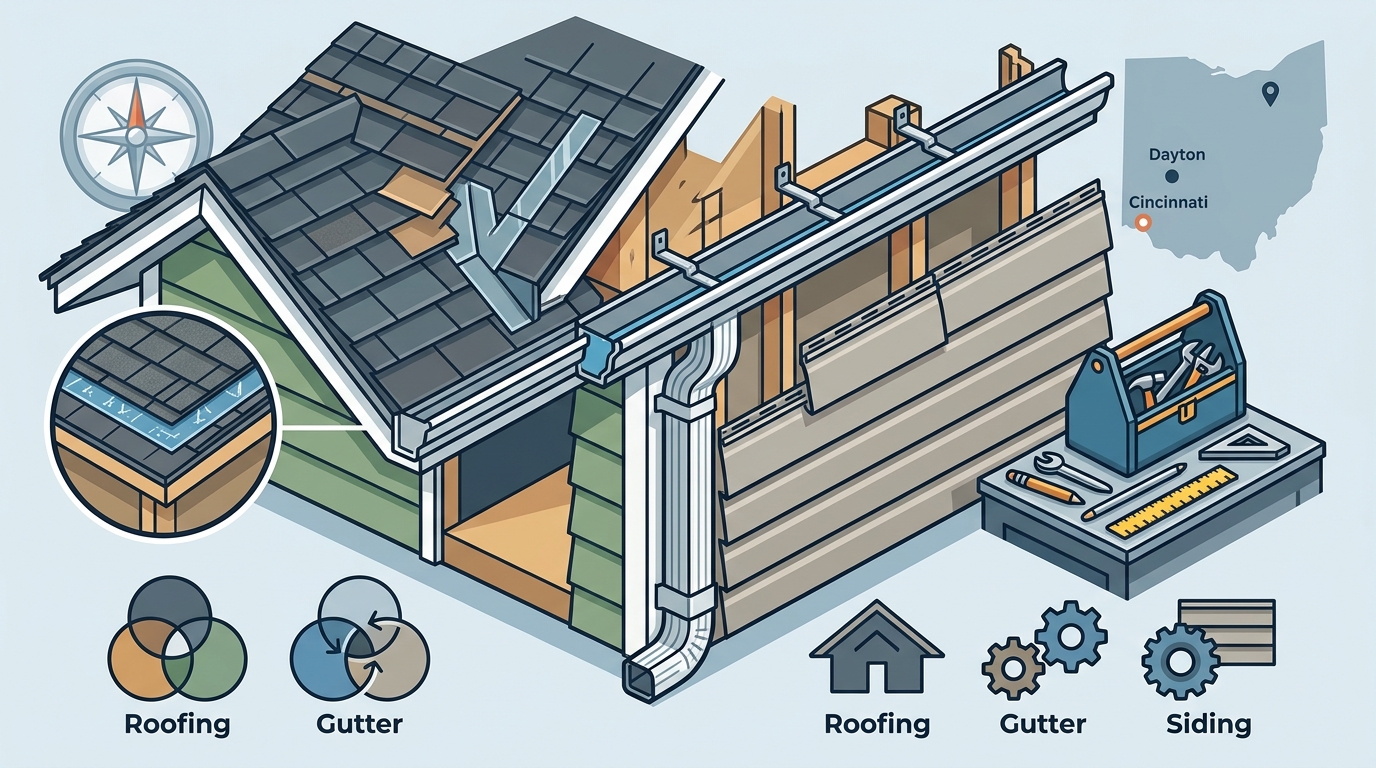 Cincinnati Roofing, Gutter, and Siding Replacement Guide