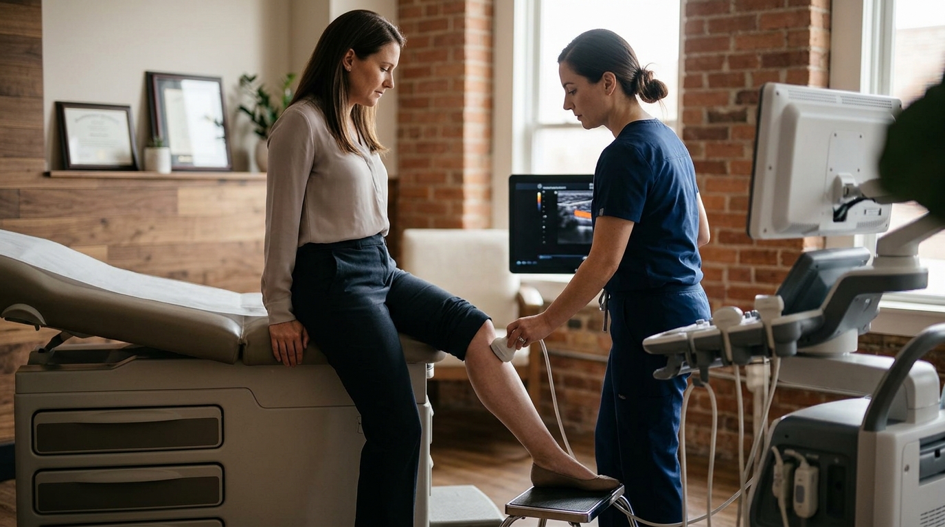 How to Position Yourself for a Venous Reflux Ultrasound
