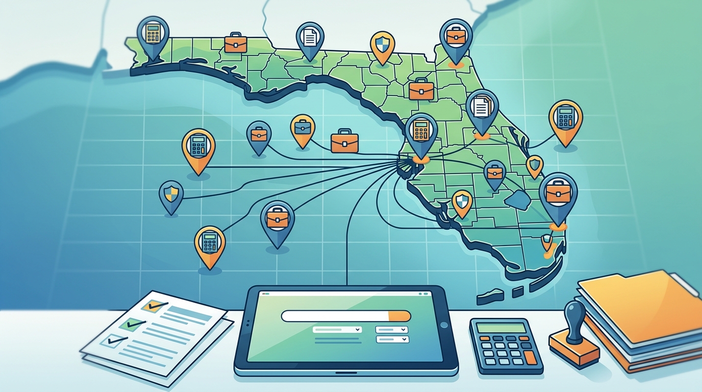 Florida Tax Preparation Services by City and County