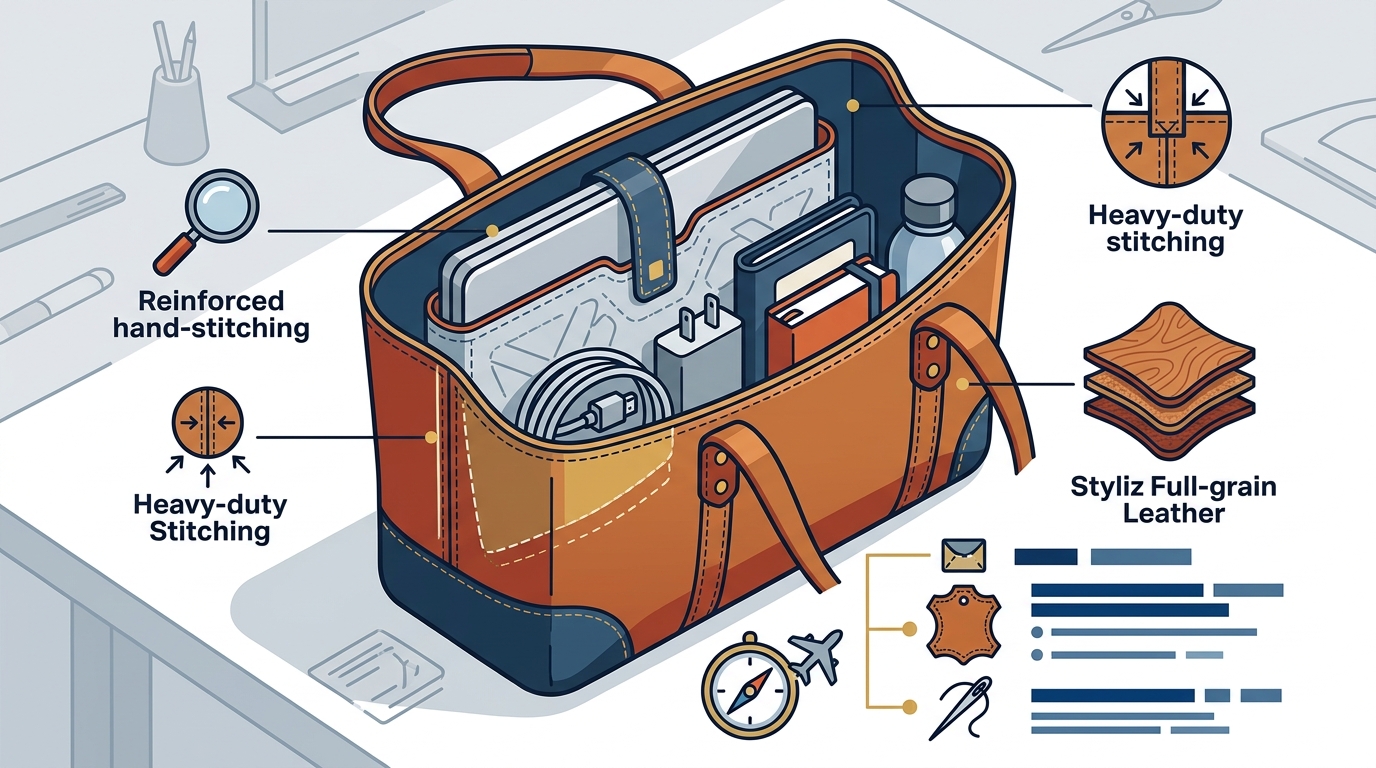 What to Look For in a Leather Tote for Laptops and Travel