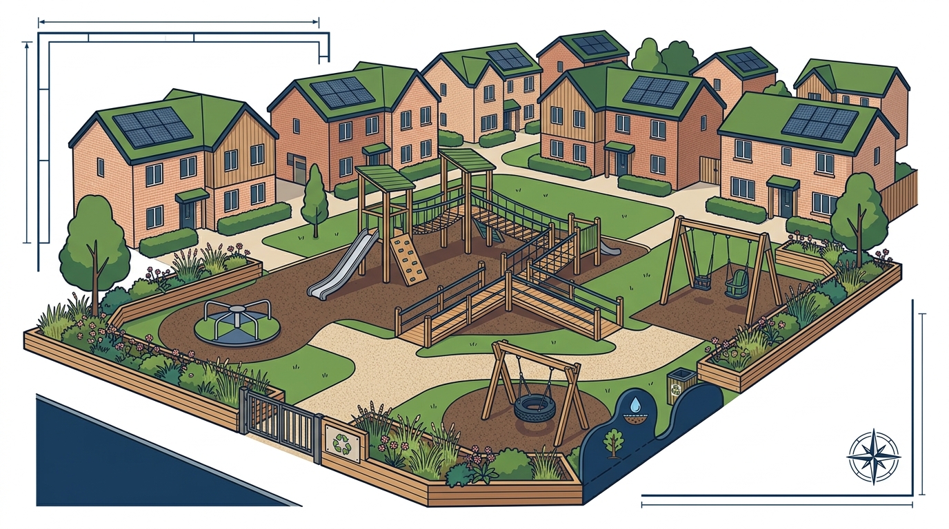 Who Builds Sustainable Play Areas for Housing Developments in 20