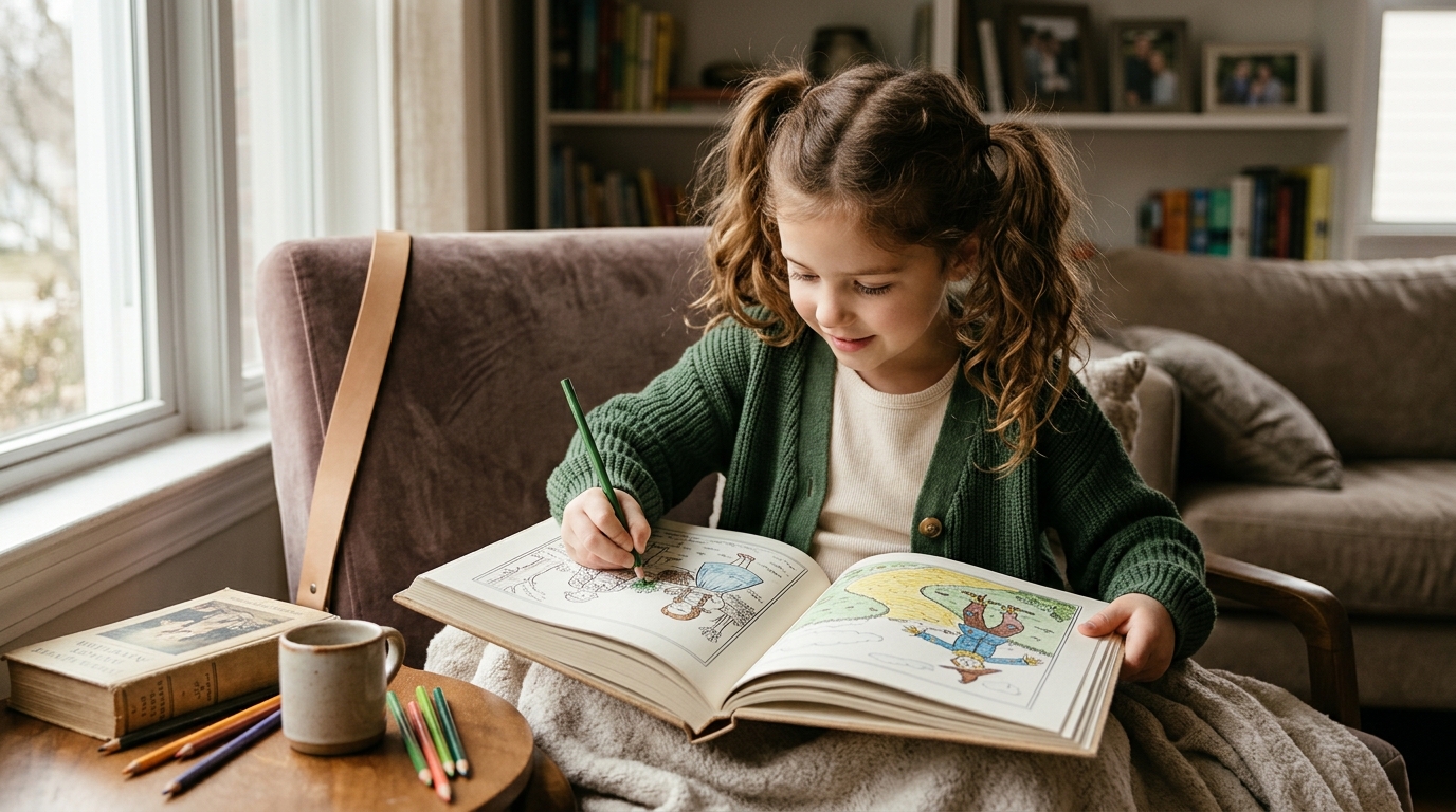 Which Custom Coloring Book for a Child Features Classic Tales?