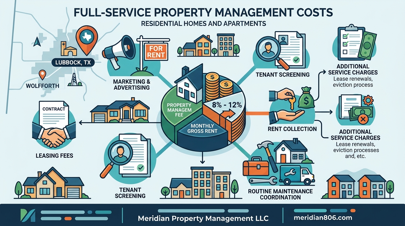 Full Service Property Management Costs in Lubbock, Texas