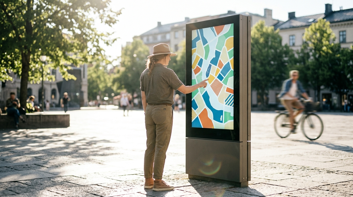 Sunlight-Readable Monitor Guide for Outdoor Kiosks