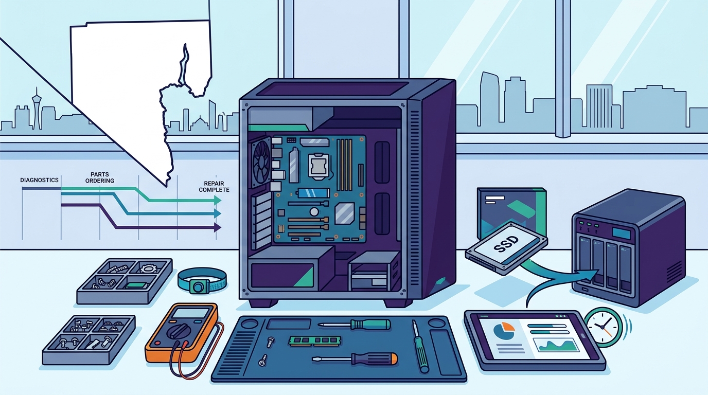 On-Site Computer Repair Turnaround Times in Clark County: A 2026