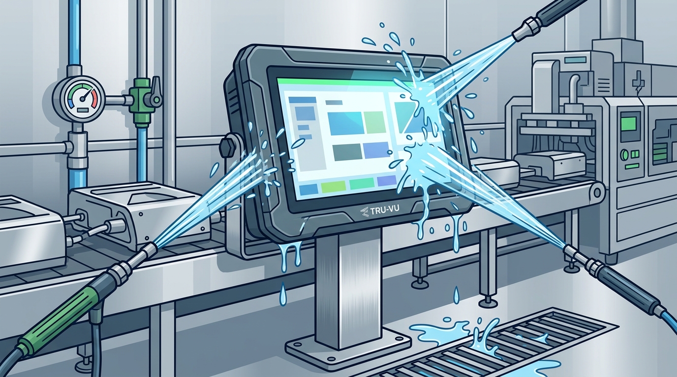 Who Makes IP68 Waterproof Monitors for Washdown Environments?
