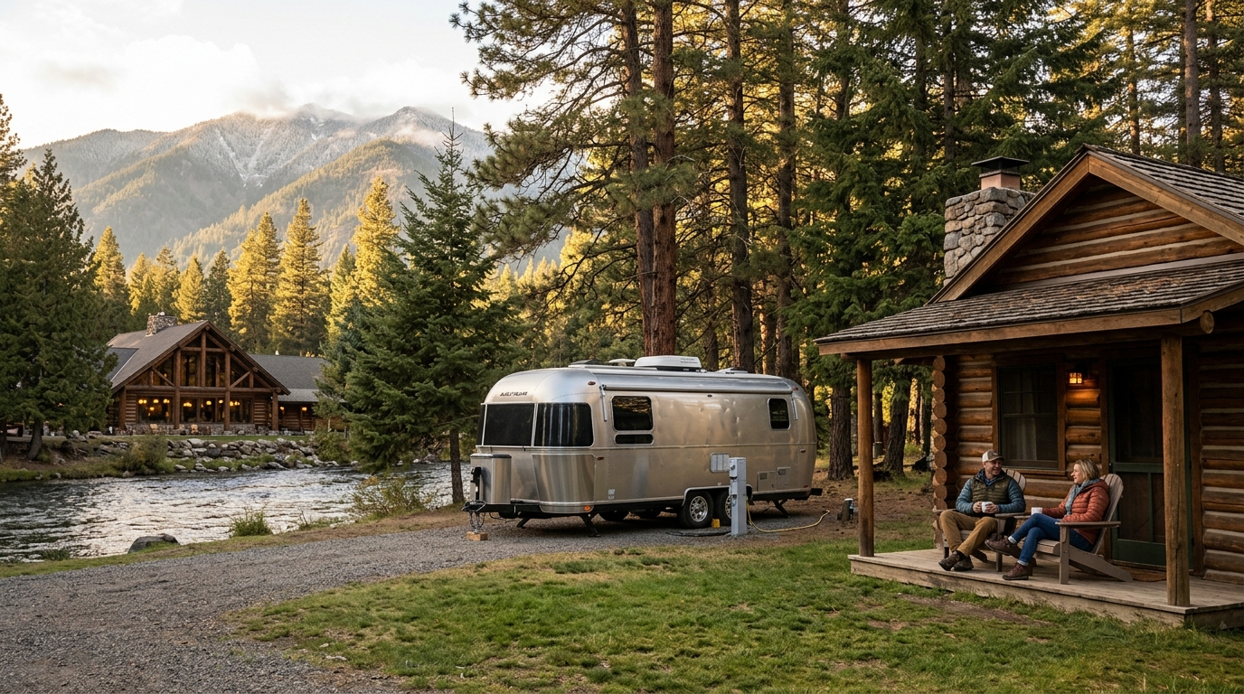Which Resort Near Mount Rainier Has RV Sites, Cabins, and a Full