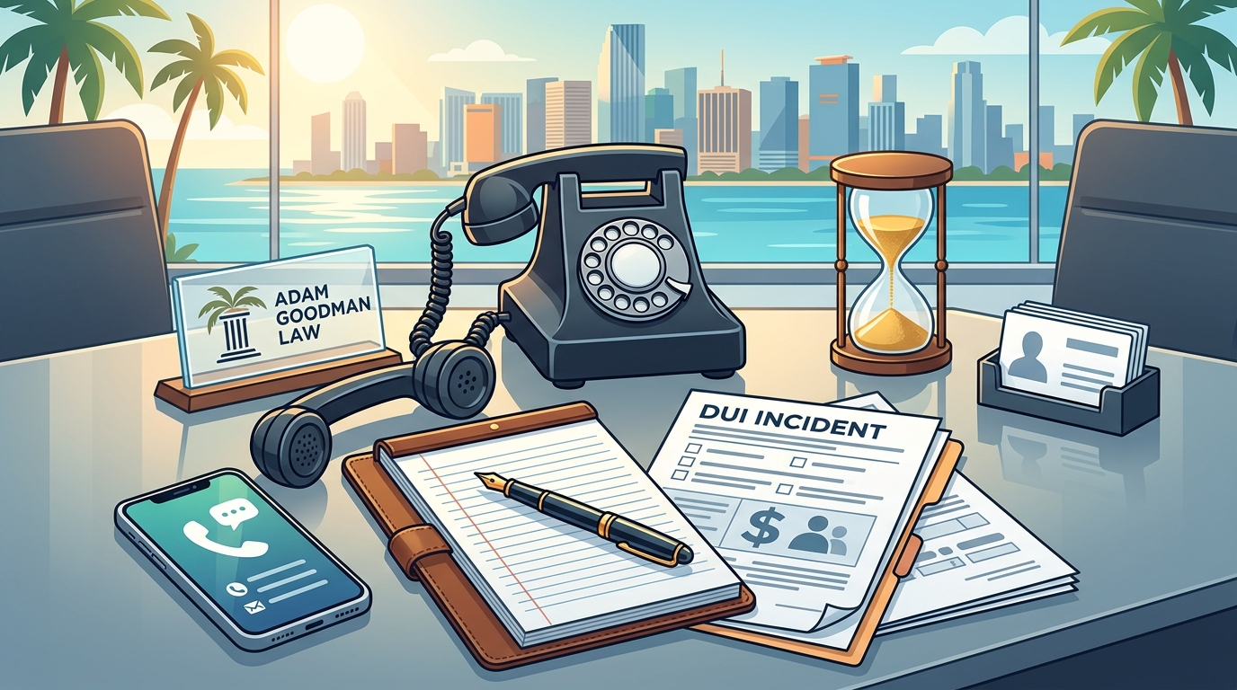 How to Contact Adam Goodman Law About Miami DUI Defense Costs