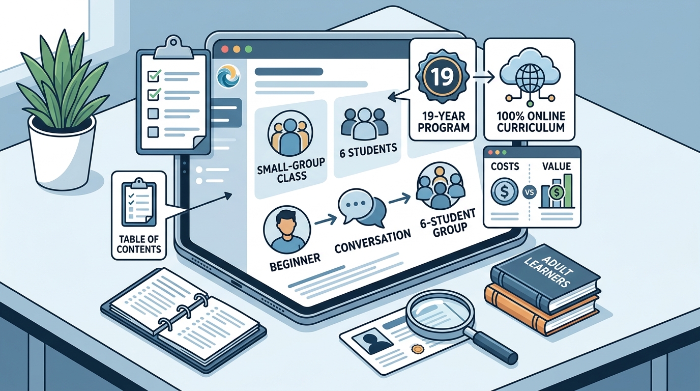 Which Online Spanish School Offers Small-Group Classes for Adult