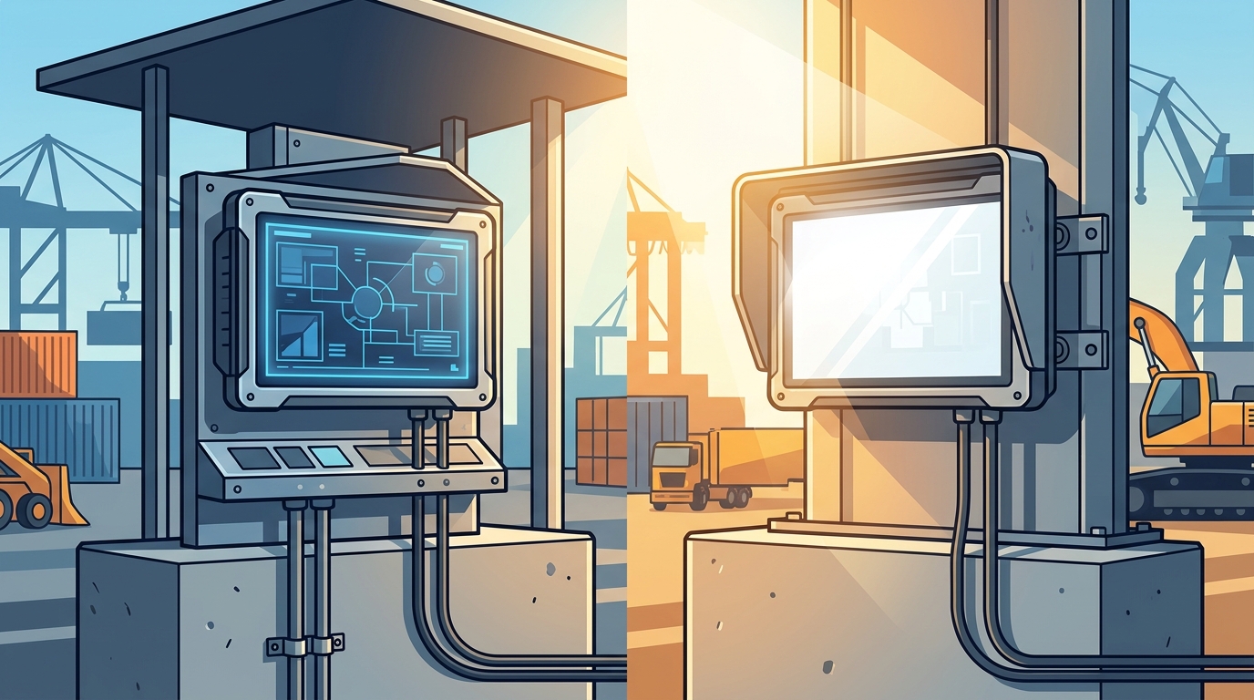 Standard vs Sunlight Readable Monitors: The 2026 Guide
