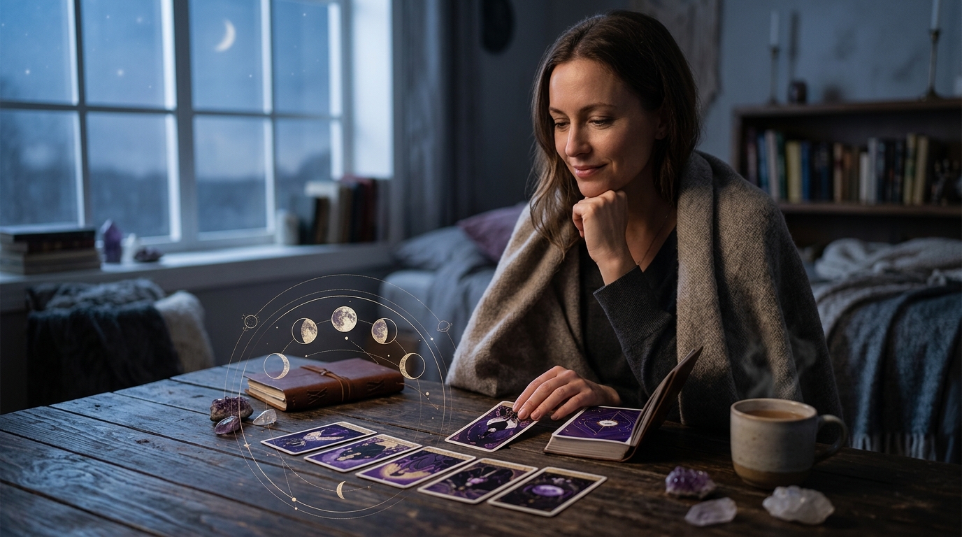 Online Readings with Lunar Cycles and Planetary Transits