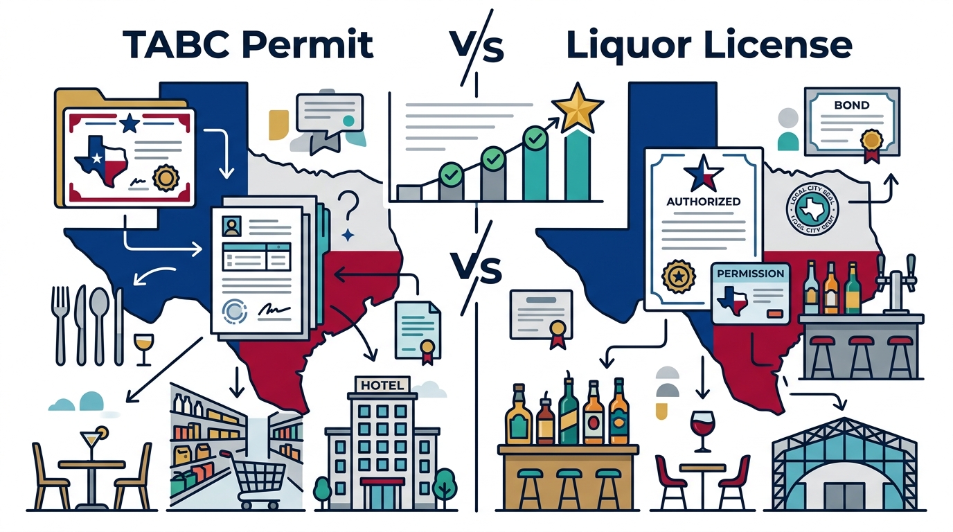 TABC Permit vs. Liquor License: A Texas Guide
