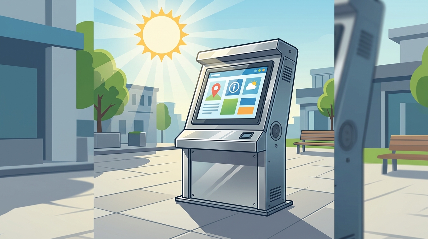 Sunlight-Readable Monitors for Outdoor Kiosks: A Guide