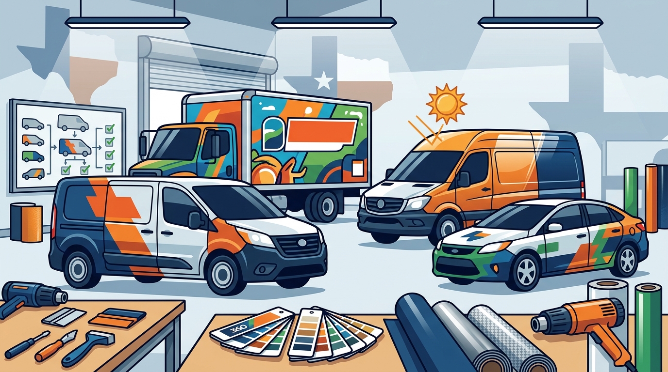 Best Vehicle Wrap Options for Texas Business Fleets