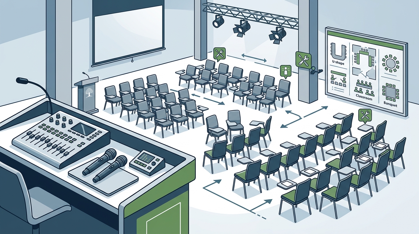Conference Venues Near Austin With AV, Seating, and Setup in One