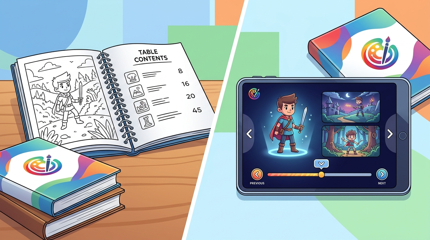 Printed Personalized Books vs. Digital Apps for Kids