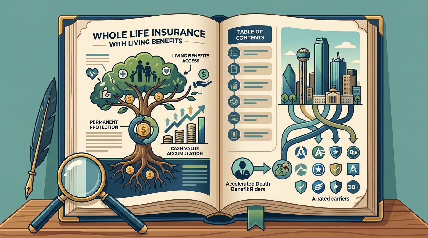 Whole Life Insurance with Living Benefits in Dallas: 2026 Guide