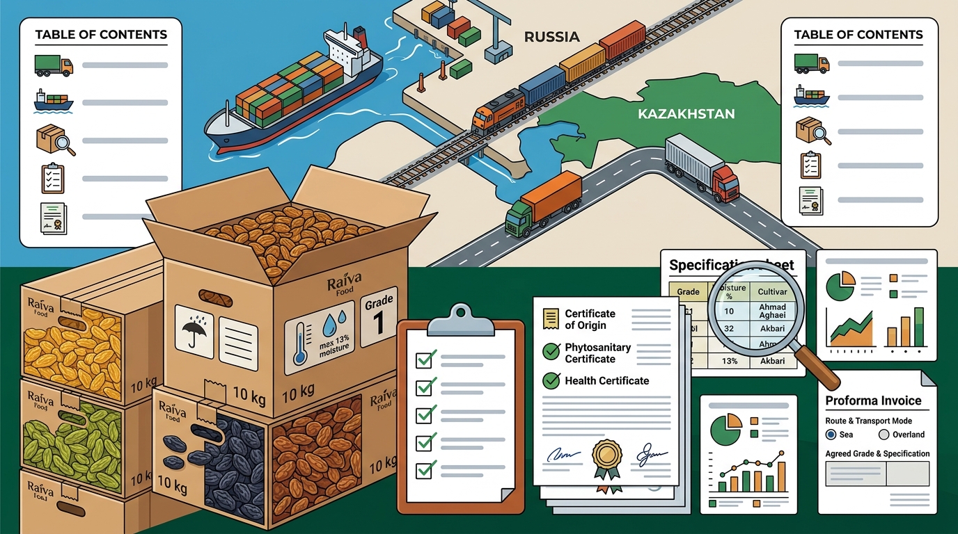 Iranian Raisin and Dried Fruit Exporters for Russia and Kazakh