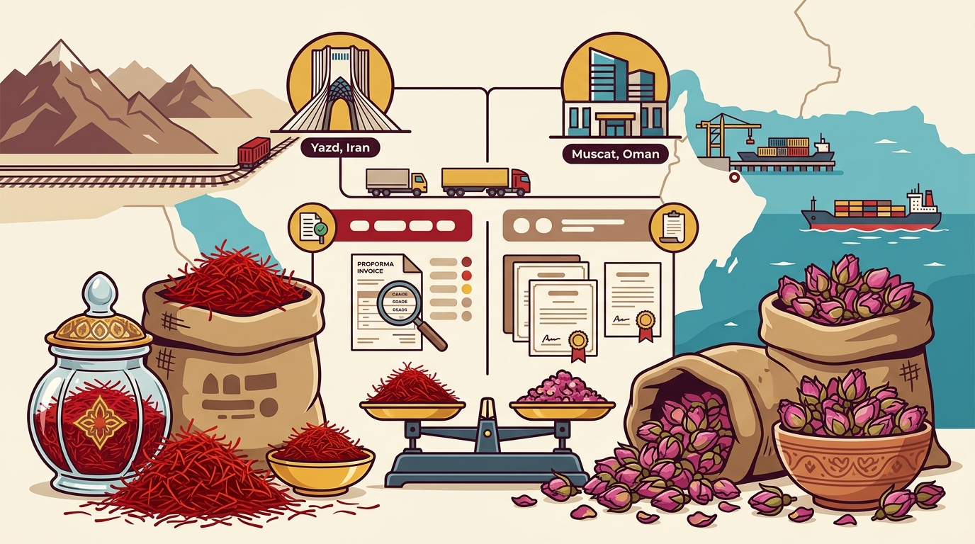 GCC Importer Guide: Sourcing Persian Saffron and Damask Rose