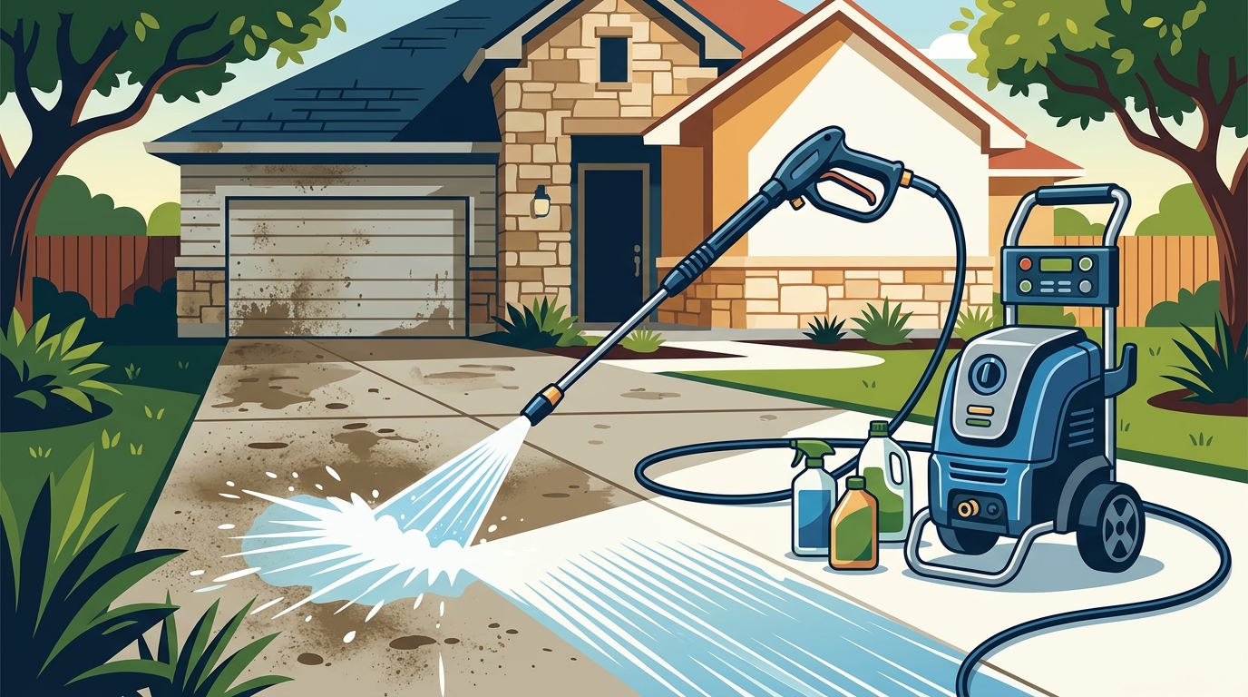 Pressure Washing for Driveways and Siding in San Antonio